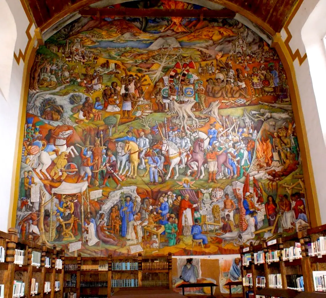 El Mural que lo cuenta todo: Biblioteca Pública