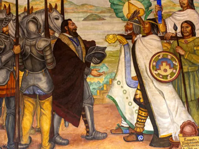 Detalles de murales de Ricardo Bárcenas