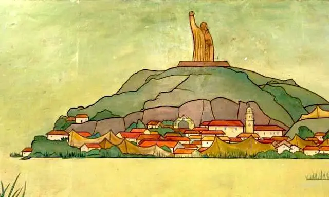 Detalles de murales de Roberto Cueva del Río