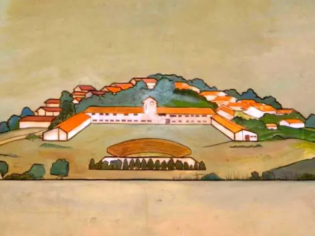 Detalles de murales de Roberto Cueva del Río